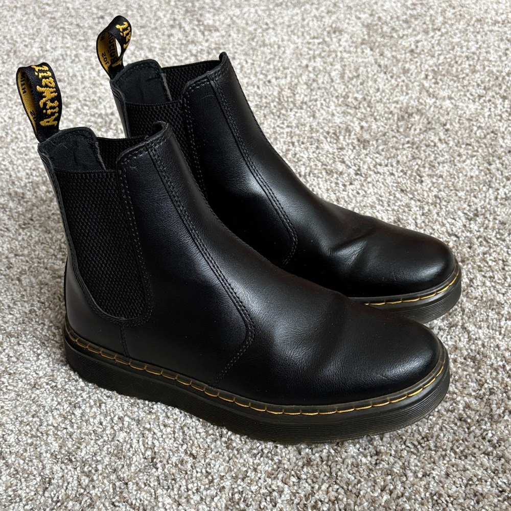 Dr. Martens Black Leather Chelsea Boots
